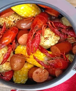 Crawfish Seafood Boil Diamond Painting