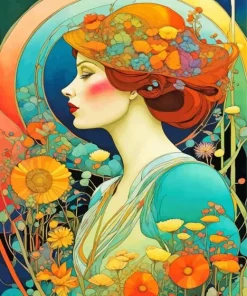 Garden Lady Diamond Painting