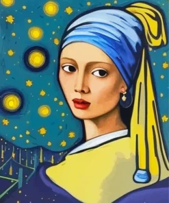 Girl With A Pearl Earring Abstract Diamond Painting