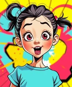 Girl Wow Art Diamond Painting