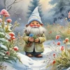 Gnome Winter Art Diamond Painting