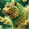Golden Tiger Art Diamond Painting