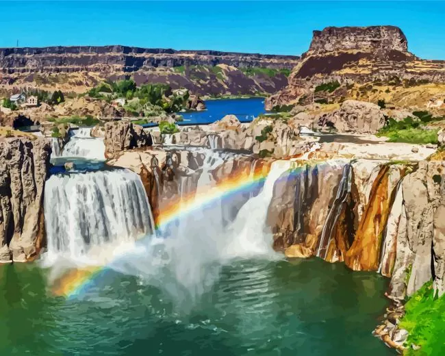 idaho twin falls Diamond By Numbers Idaho Twin Falls Diamond Painting