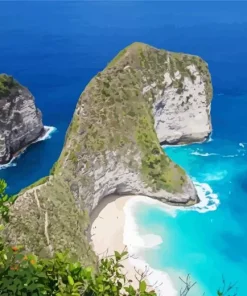 Indonesia Paluang Cliff Diamond Painting