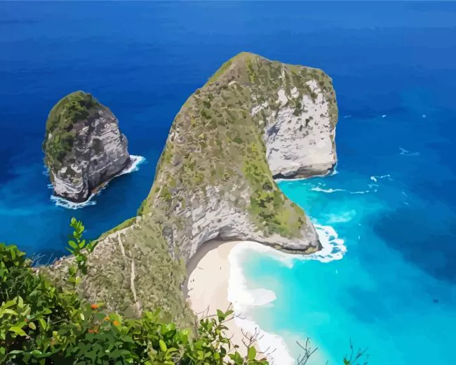 indonesia Paluang Cliff Diamond Paintings Indonesia Paluang Cliff Diamond Painting