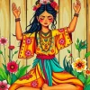 Lady Foing Yoga Art Diamond Painting