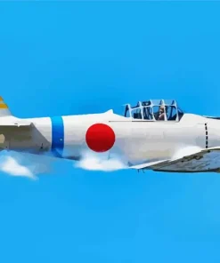 Mitsubishi A6m Zero Diamond Painting