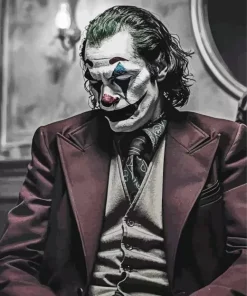Monochrome Sad Joker Diamond Painting