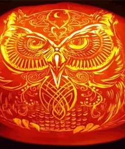 Owl Pumpkin Diamond Painting