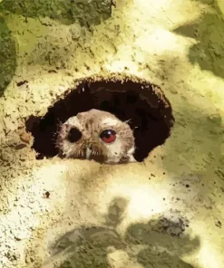 Owl Tree Hole Diamond Painting