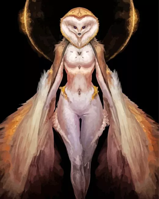 owl woman Diamond Paintings Owl Woman Diamond Painting