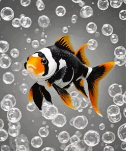 Panda Oranda Goldfish Diamond Painting