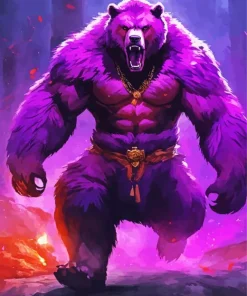 Pink Bear Diamond Painting