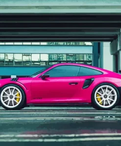 Pink Car Diamond Painting