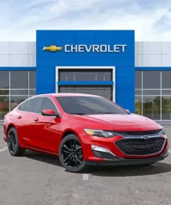 Red Chevrolet Malibu Diamond Painting