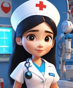 Red Cross Nurse Diamond Painting