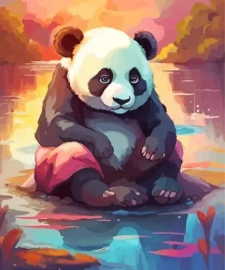 Sad Panda Art Diamond Painting