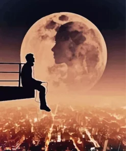 Sad Silhouette Art Diamond Painting