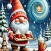 Santa Gnome Art Diamond Painting