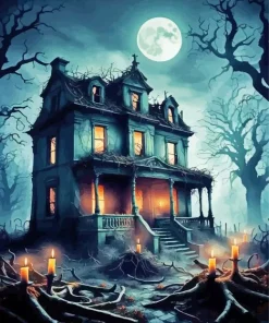 Scary Halloween Art Diamond Painting