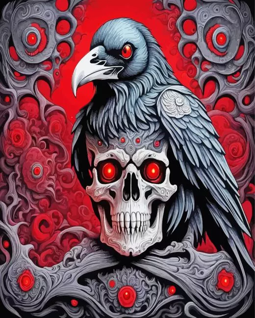 scary skull art Diamond Paintings Scary Skull Art Diamond Painting