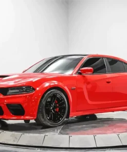 Scat Pack Charger Red Diamond Painting