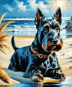 Scottie Dog Art Diamond Painting