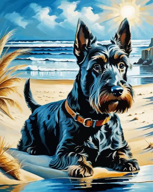 scottie dog art Diamond Paintings Scottie Dog Art Diamond Painting