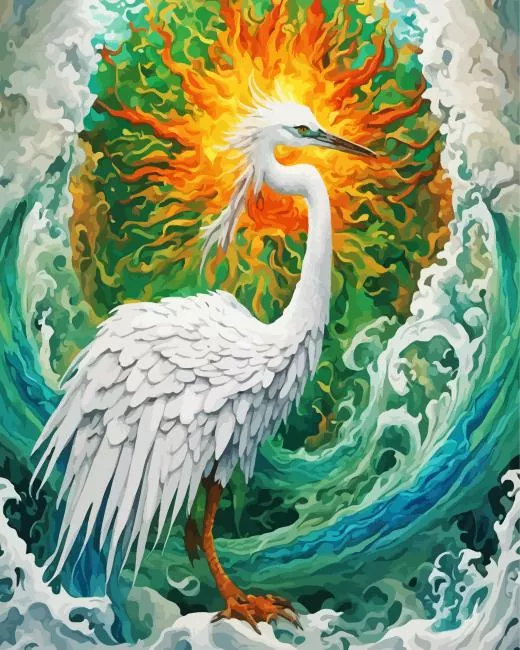 sea heron art Diamond Paintings Sea Heron Art Diamond Painting