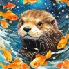 Sea Otter Face Diamond Painting