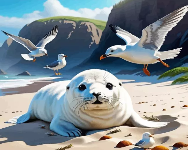 seagull paint art Diamond Paintings Seagull Paint Art Diamond Painting