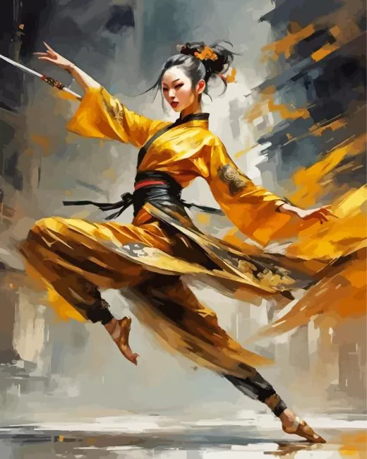shaolin woman art Diamond Paintings Shaolin Woman Art Diamond Painting