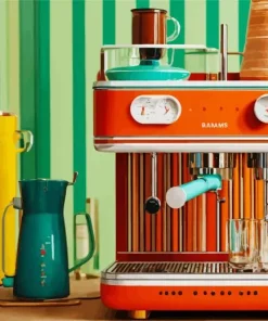 Vintage Coffee Machine Diamond Painting