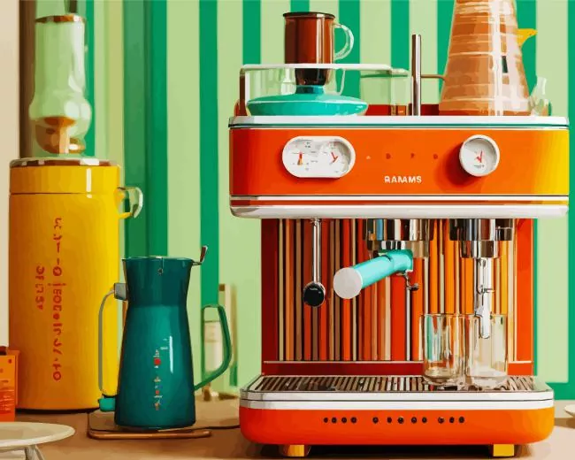 vintage coffee machine Diamond Dotz Vintage Coffee Machine Diamond Painting
