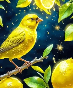 Yellow Canary Bird Diamond Painting
