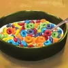 Cereal And Milk Bowl Art Diamond Painting