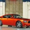 Orange Charger Daytona Diamond Painting