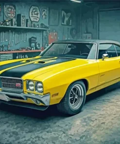 Yellow Charger Car Diamond Painting