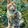 Aesthetic Cat Mosaic Art Diamond Painting