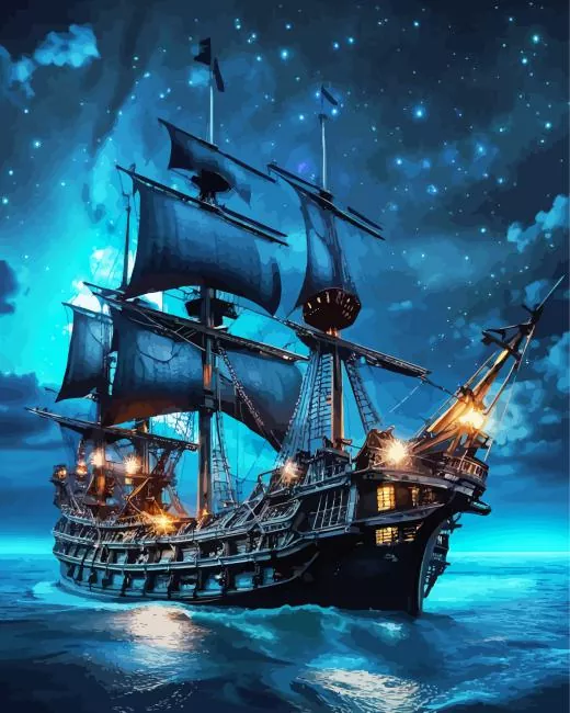aesthetic pirate ship art Diamond Paintings Aesthetic Pirate Ship Art Diamond Painting