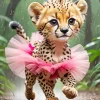 Ballerina Baby Cheetah Diamond Painting