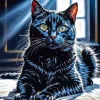 Black Cat Diamond Painting