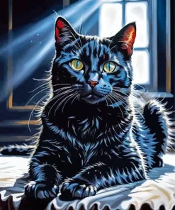 Black Cat Diamond Painting