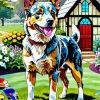 Cattle Dog Art Diamond Painting