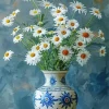 Chamomile Vase Diamond Painting