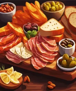 Charcuterie Art Diamond Painting