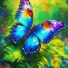 Cool Rainbow Butterfly Art Diamond Painting
