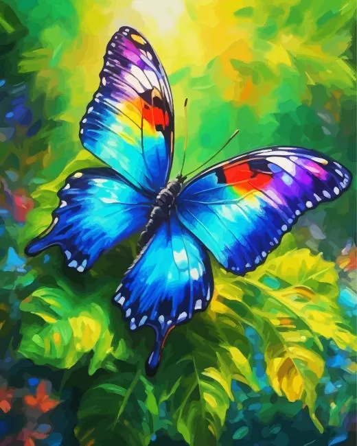 cool rainbow butterfly art Diamond Dotz Cool Rainbow Butterfly Art Diamond Painting