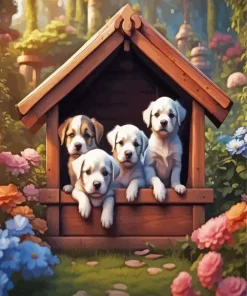 Little Puppies Diamond Painting