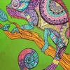 Mandala Chameleon Diamond Painting